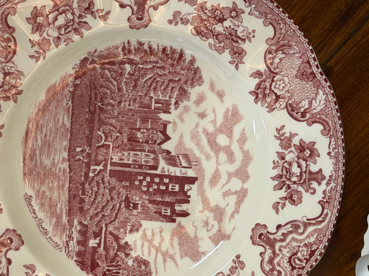Vintage Johnson Brothers "Old Britain Castles" Pattern | Set of 4 Dinner Plates | England 1883