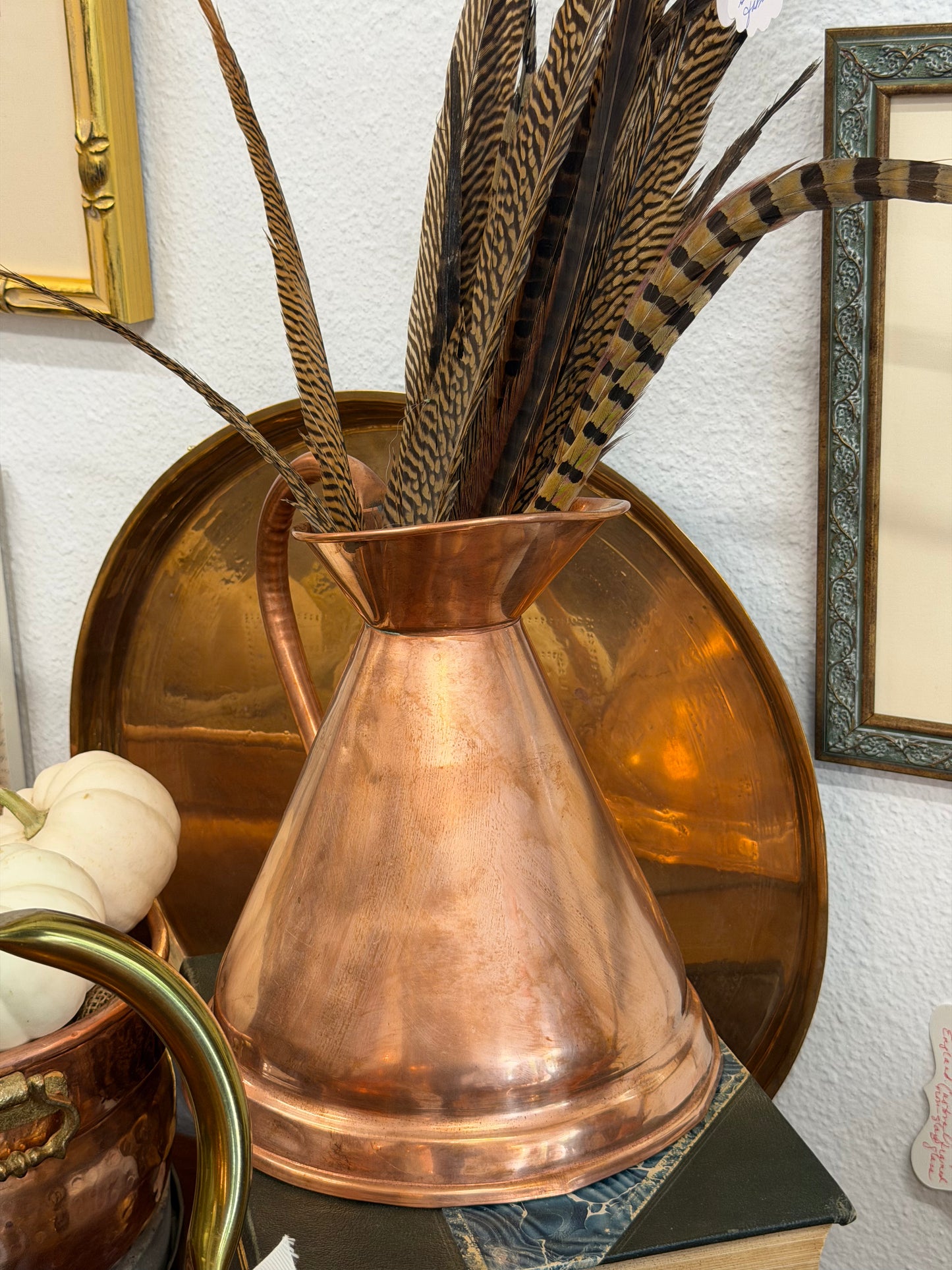 English Antique Copper Hand Welded Water Ale