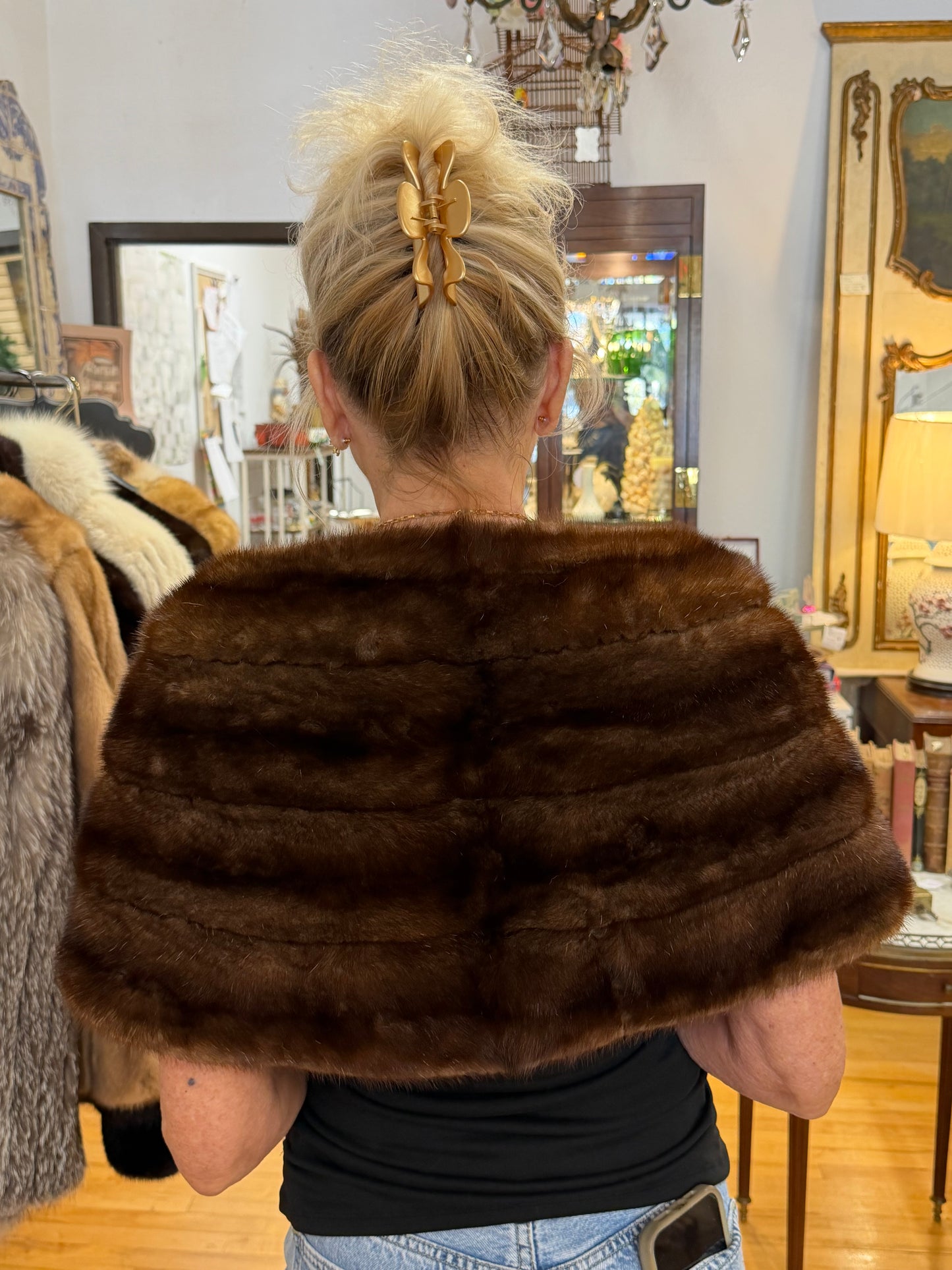 Mink Wrap, 2 Way Snap