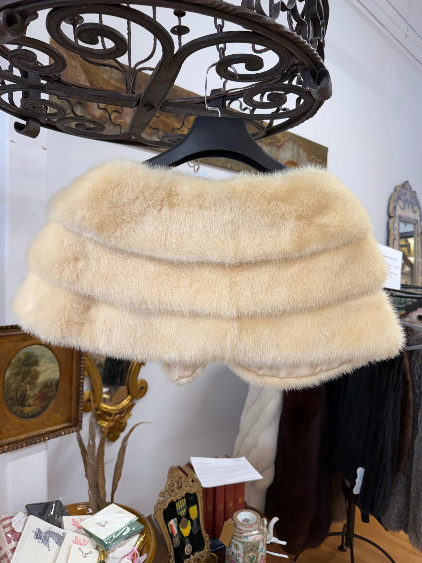 Mink Shawl + Fur