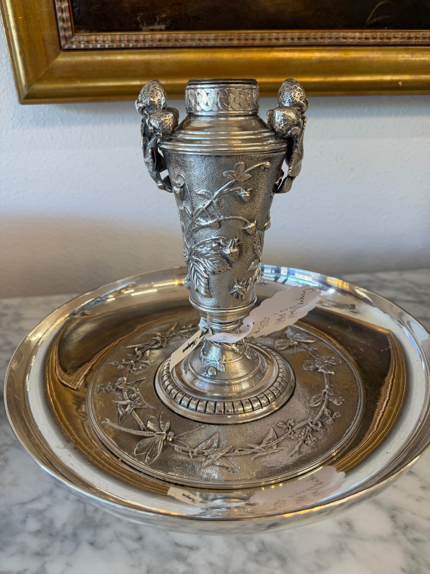 Victorian Silverplate Strawberry Epergne