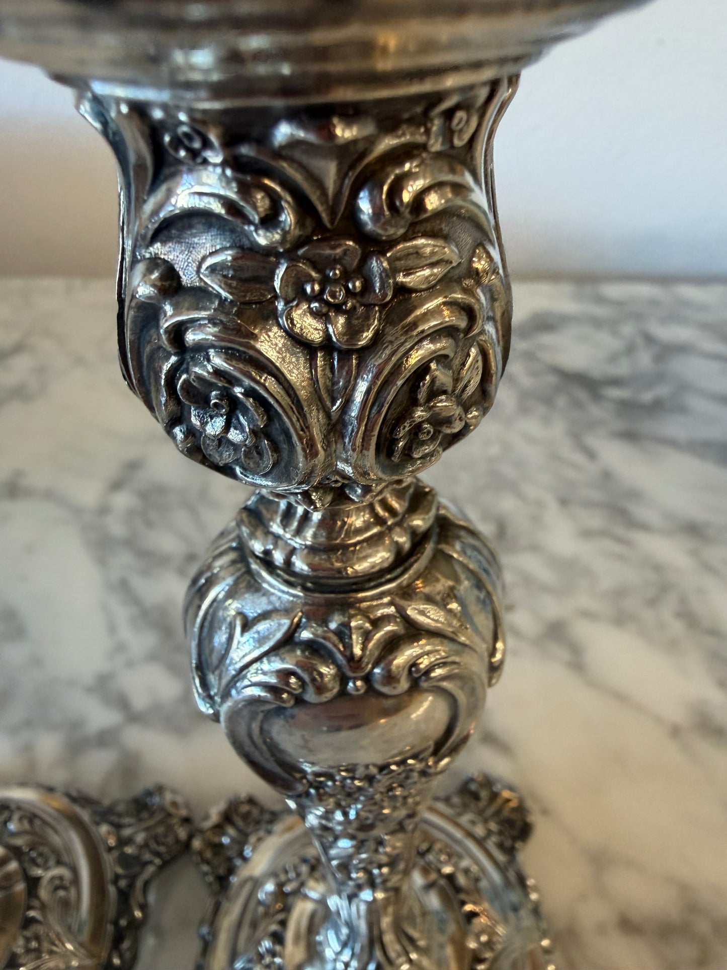 Vintage WM Rogers Silverplate Candlesticks, Pair
