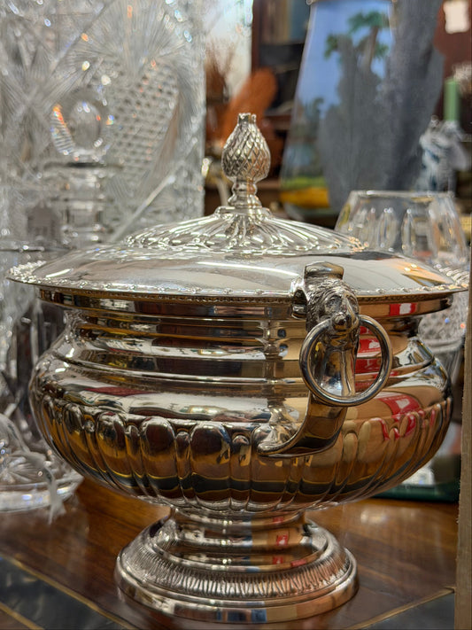 1992 Moscow Russion, Silverplate | Marked Rare | Lions Head + Rings