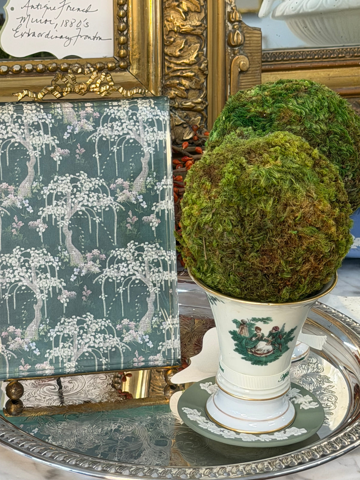 Green Jasperware Dish
