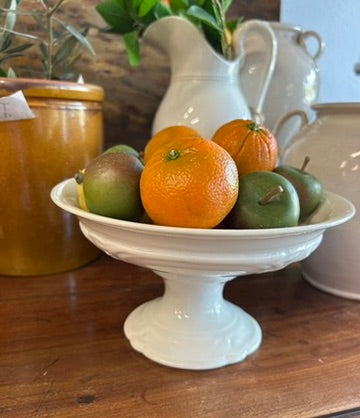 White Antique French compote