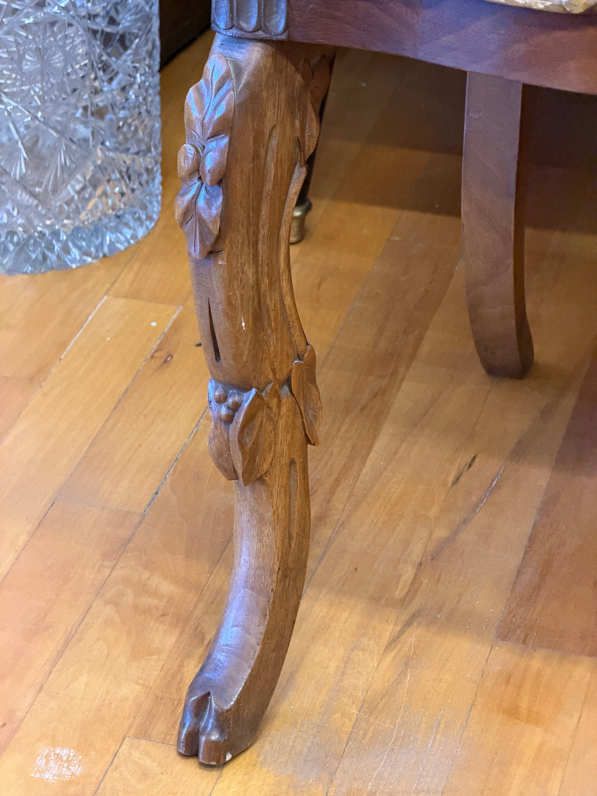 Black Forest Hand Carved Childs Chair
