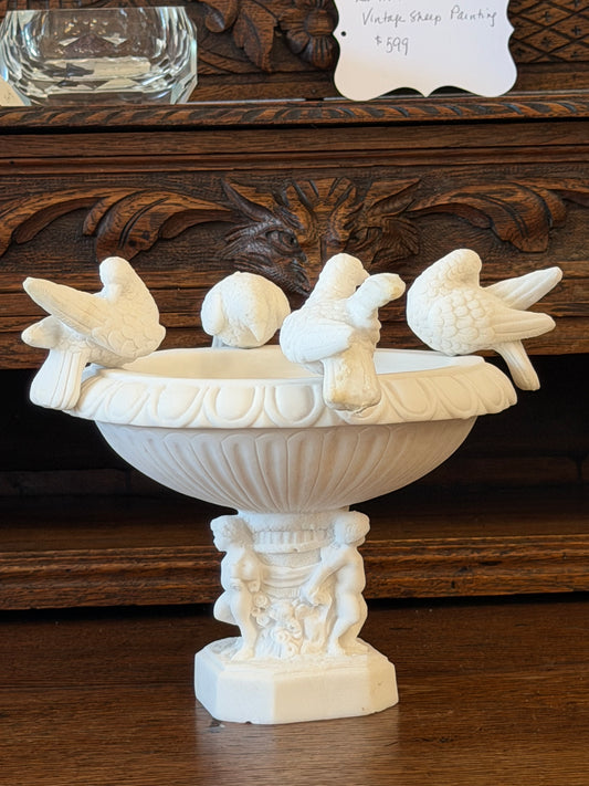 Alabaster Composite Bird Bath