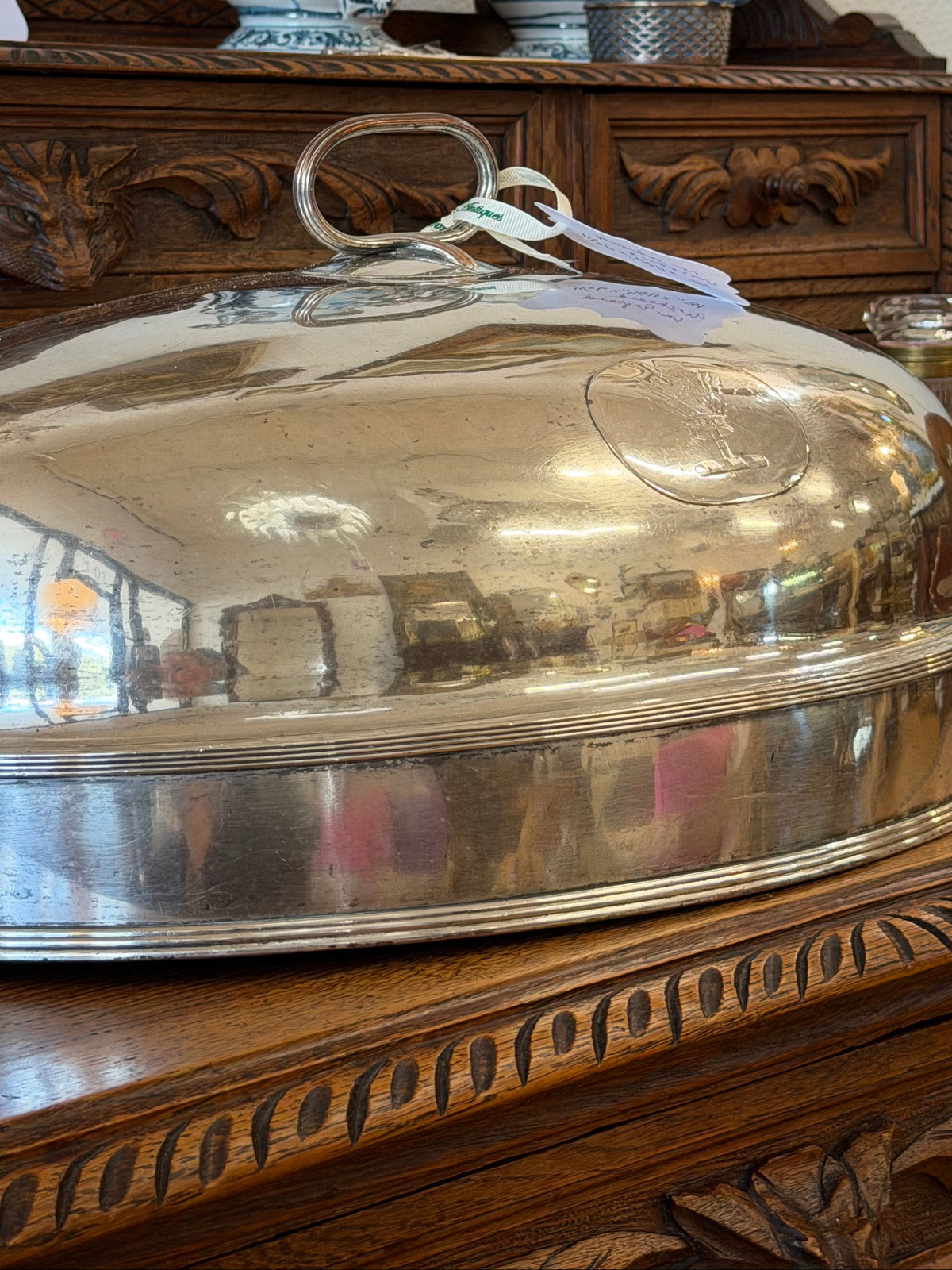 Antique Silver Plate Meat Dome