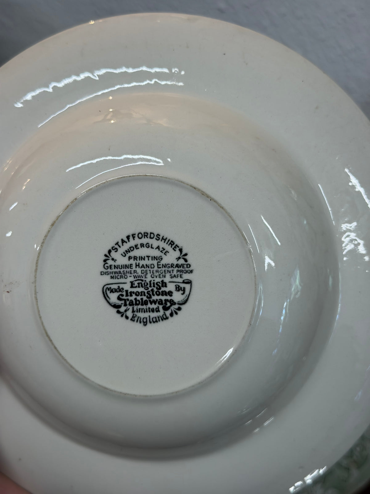 Brown Staffordshire Soup Plates | Limited England | Set of 6