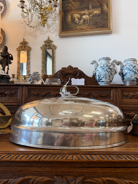 Antique Silver Plate Meat Dome