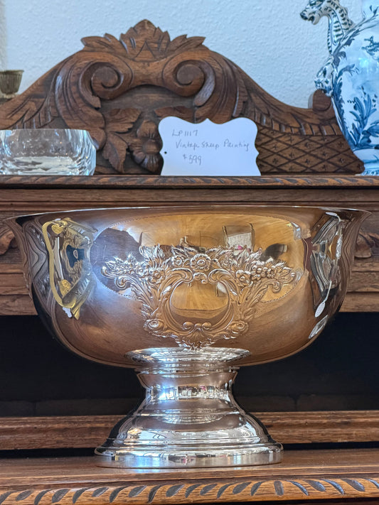 Pedestal Punchbowl “Castle Court” by Oneida