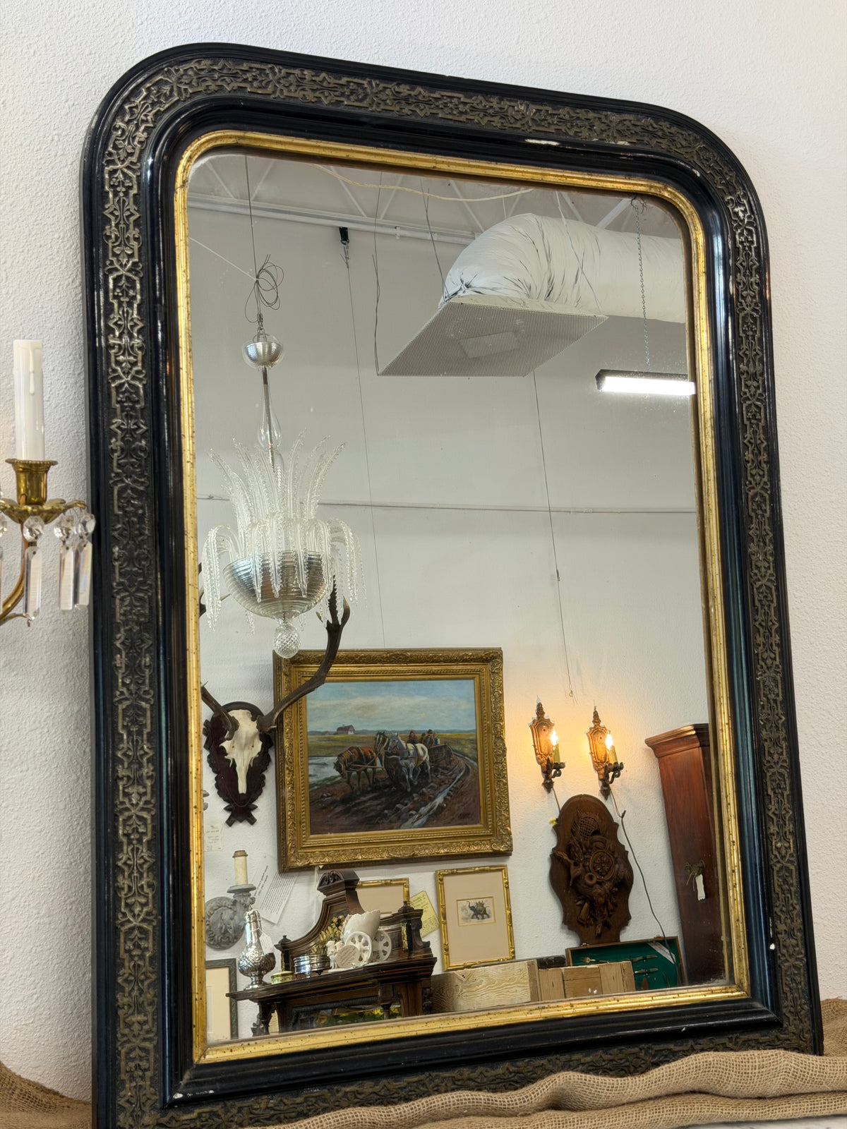 19th Century French Louis Philippe Mirror