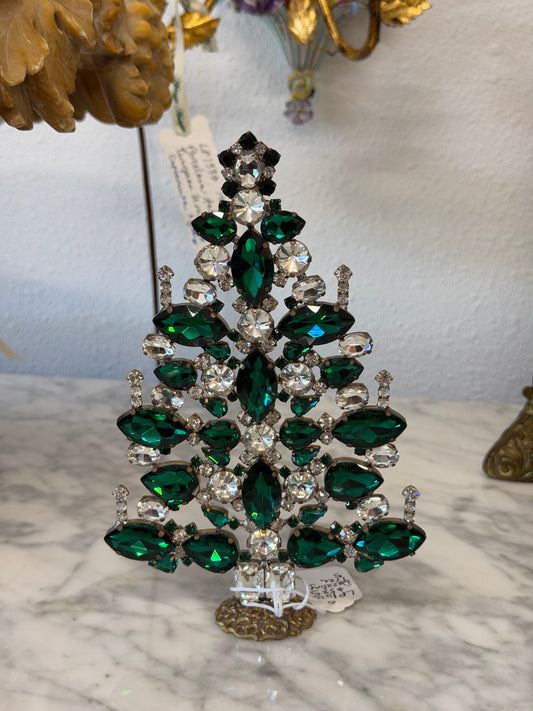 Handmade Czech Dazzling Christmas Tree | Green