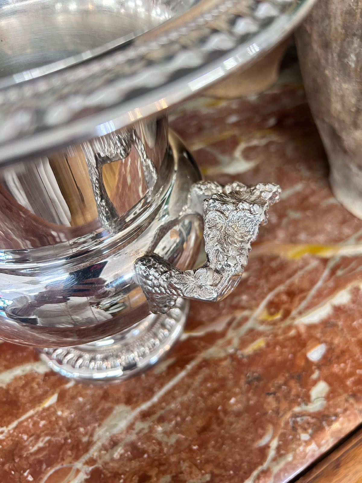 Sheridan Ornate Silverplate Vintage Champagne Cooler