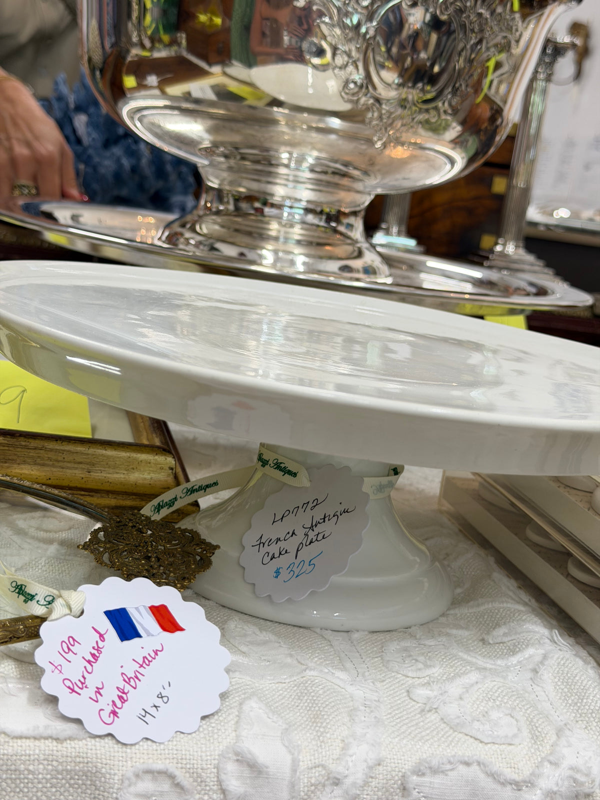 French Antique Cake Plate