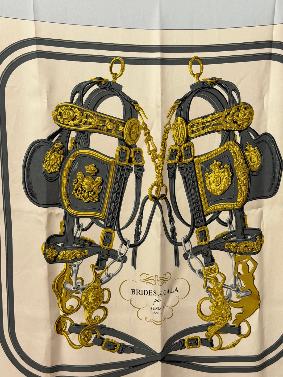 Hermès Silk Scarf by Jacques Eudel | Rare Colorway | Brides de Gala