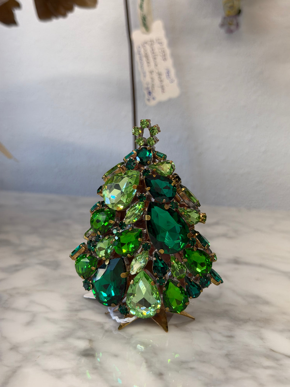 Handmade Czech 3D Glitzy Gleam Christmas Tree | Green