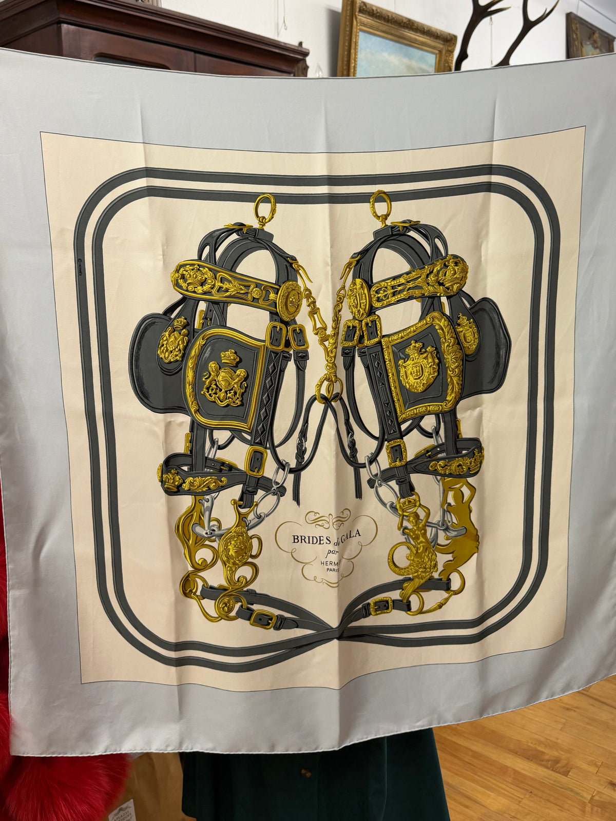 Hermès Silk Scarf by Jacques Eudel | Rare Colorway | Brides de Gala
