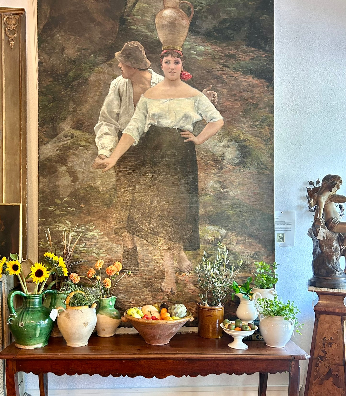 Antique French confit bowl