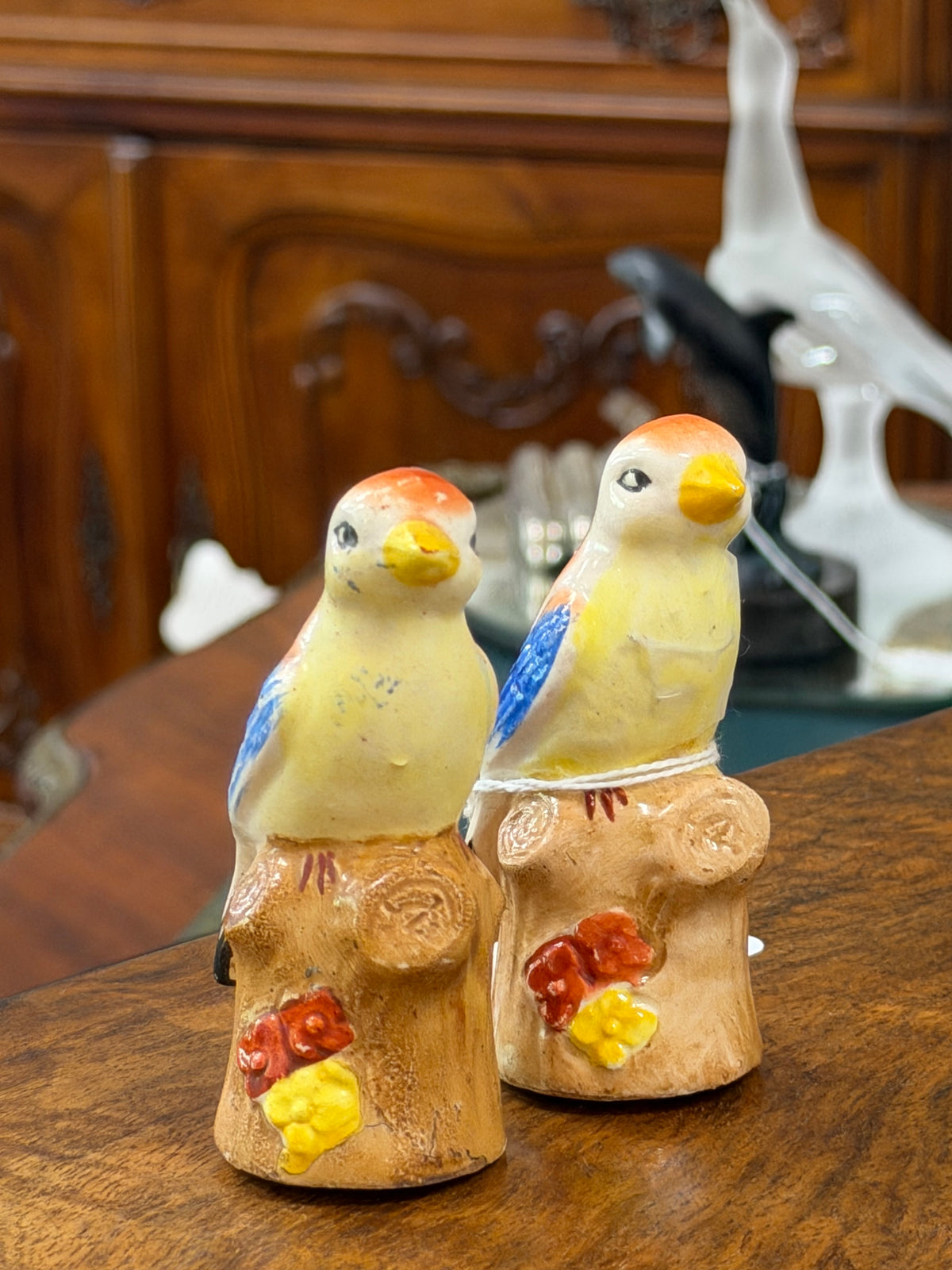 Vintage Bird, Salt and Pepper Shakers