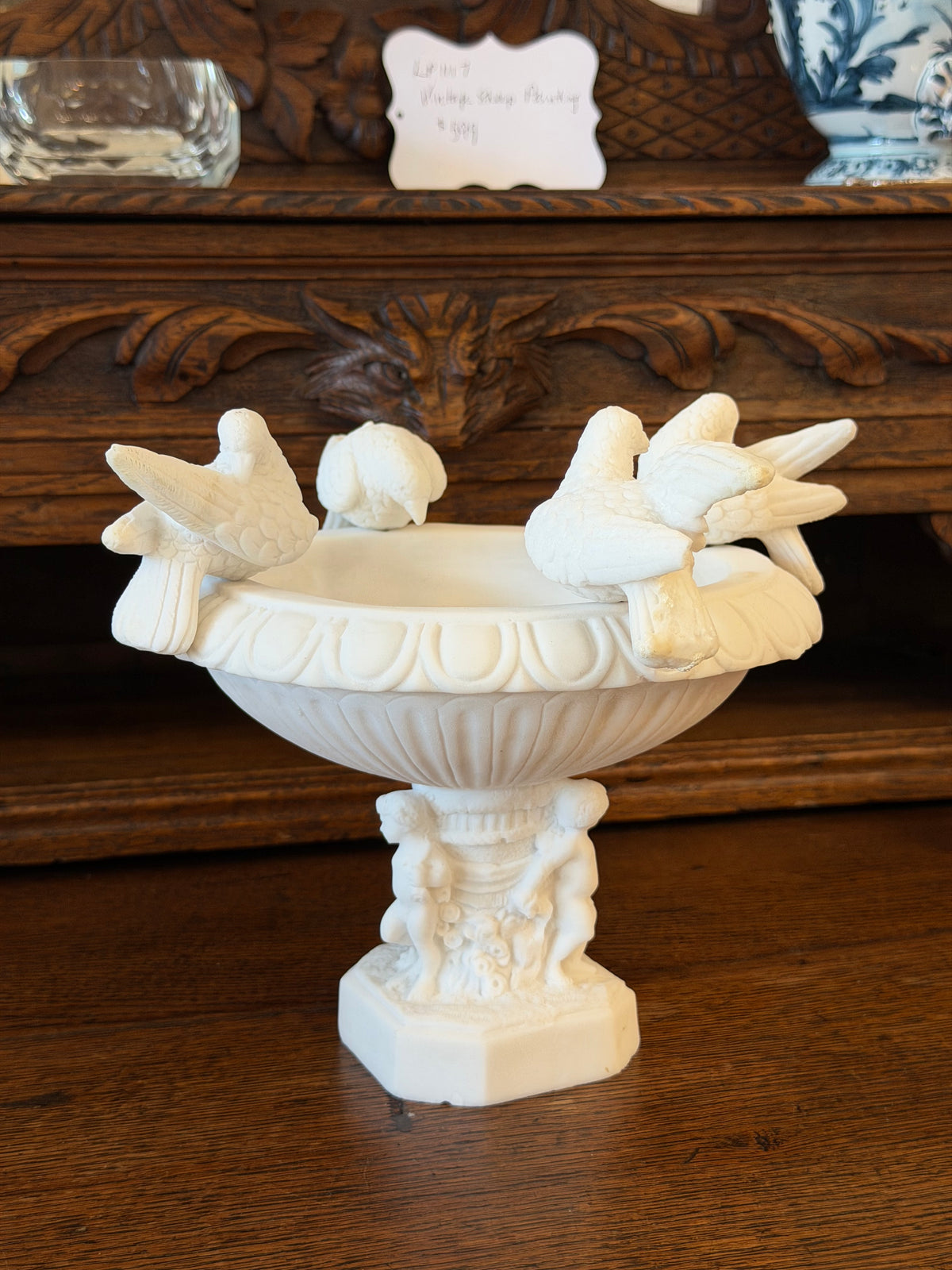 Alabaster Composite Bird Bath