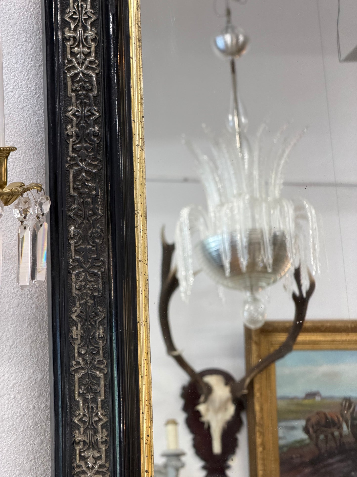 19th Century French Louis Philippe Mirror