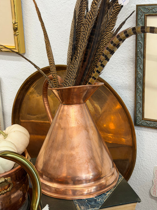 English Antique Copper Hand Welded Water Ale