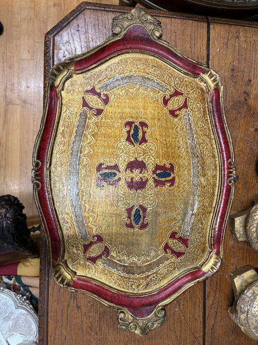 Vintage Large Florentine Tray