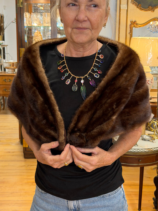 Mink Wrap, 2 Way Snap