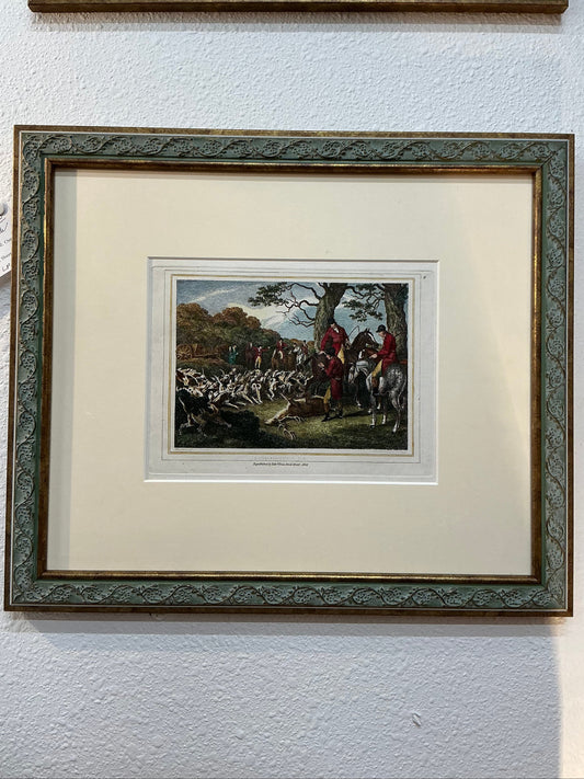 Antique Samuel Howitt Hand-Colored Engravings “Stag Hunting” (4 of 4)