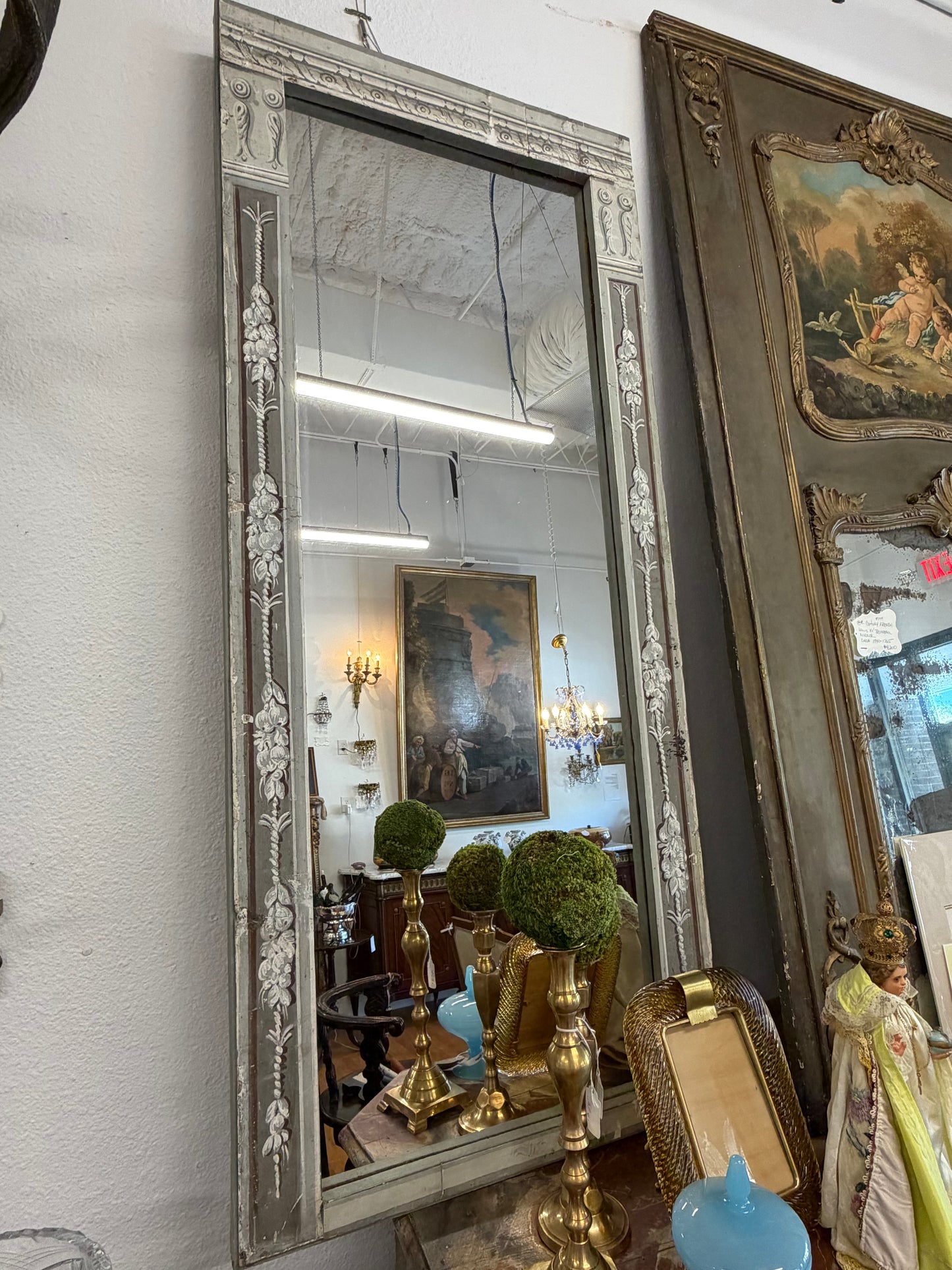 Pair Of Antique Italian Mirrors Purchased In Parma, Italy