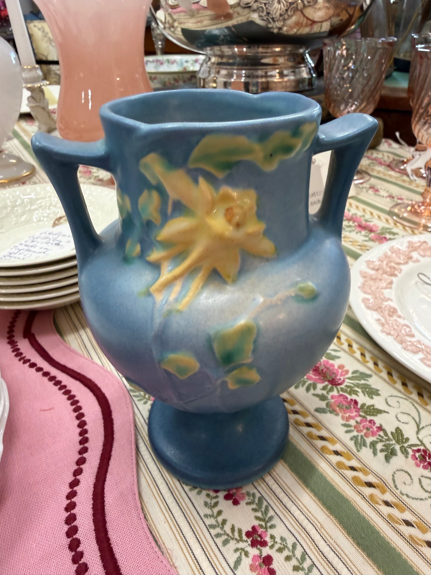 Roseville Blue Vase