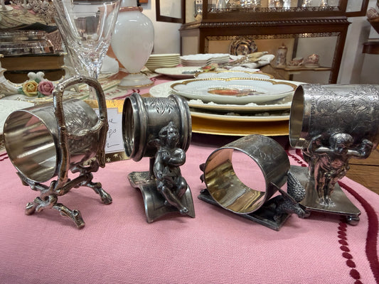 Antique Silverplate Rings