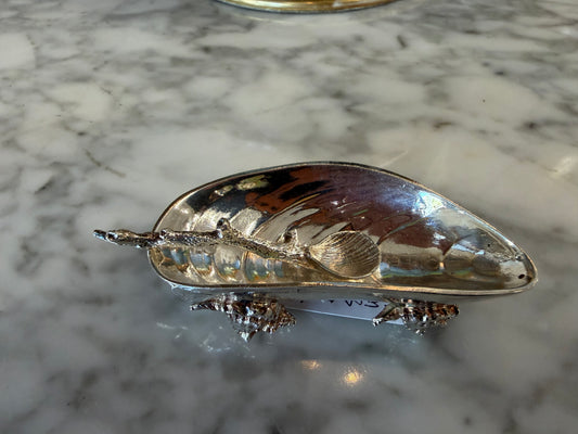 Silverplate Demain Jadis Shell Dish with Branch