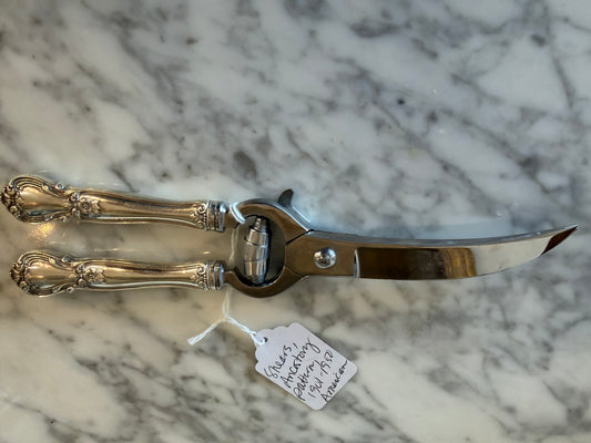 Weidlich Sterling Silver Shellfish Shears, Ancestory Pattern, 1901-1950, American