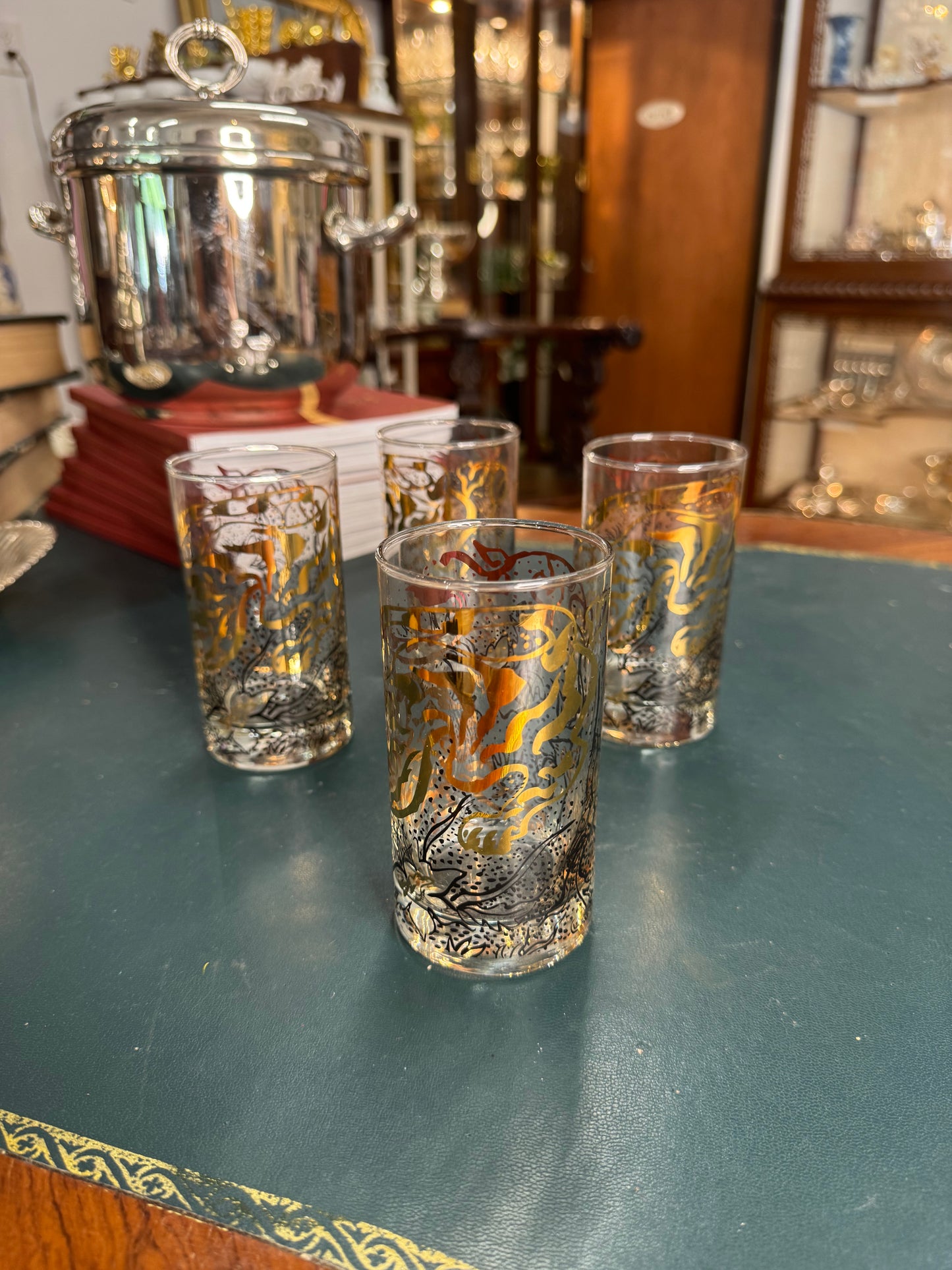 Set of 4 Mid-Century Modern Georges Briard Glasses