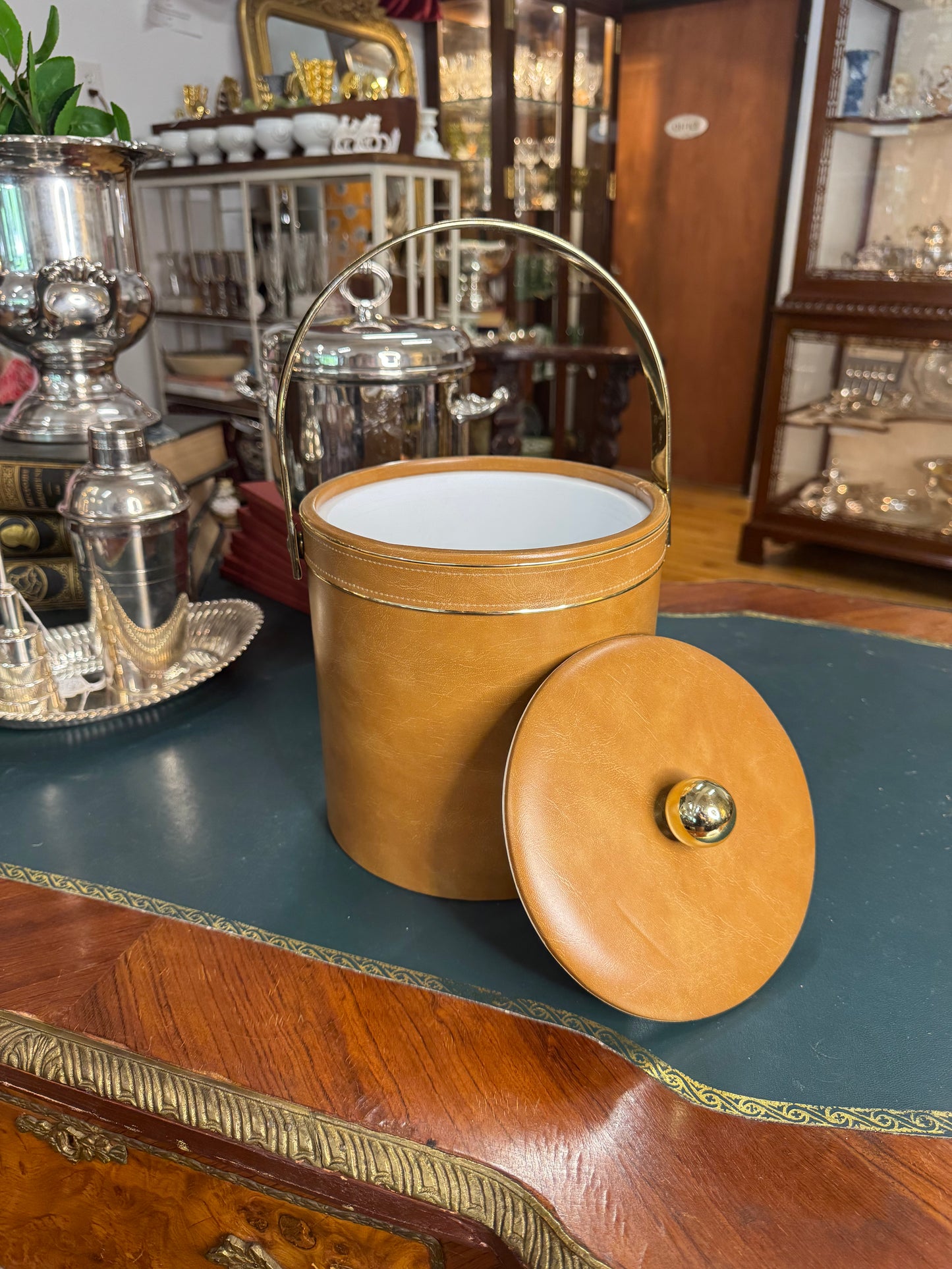 Vintage Vinyl Ice Bucket