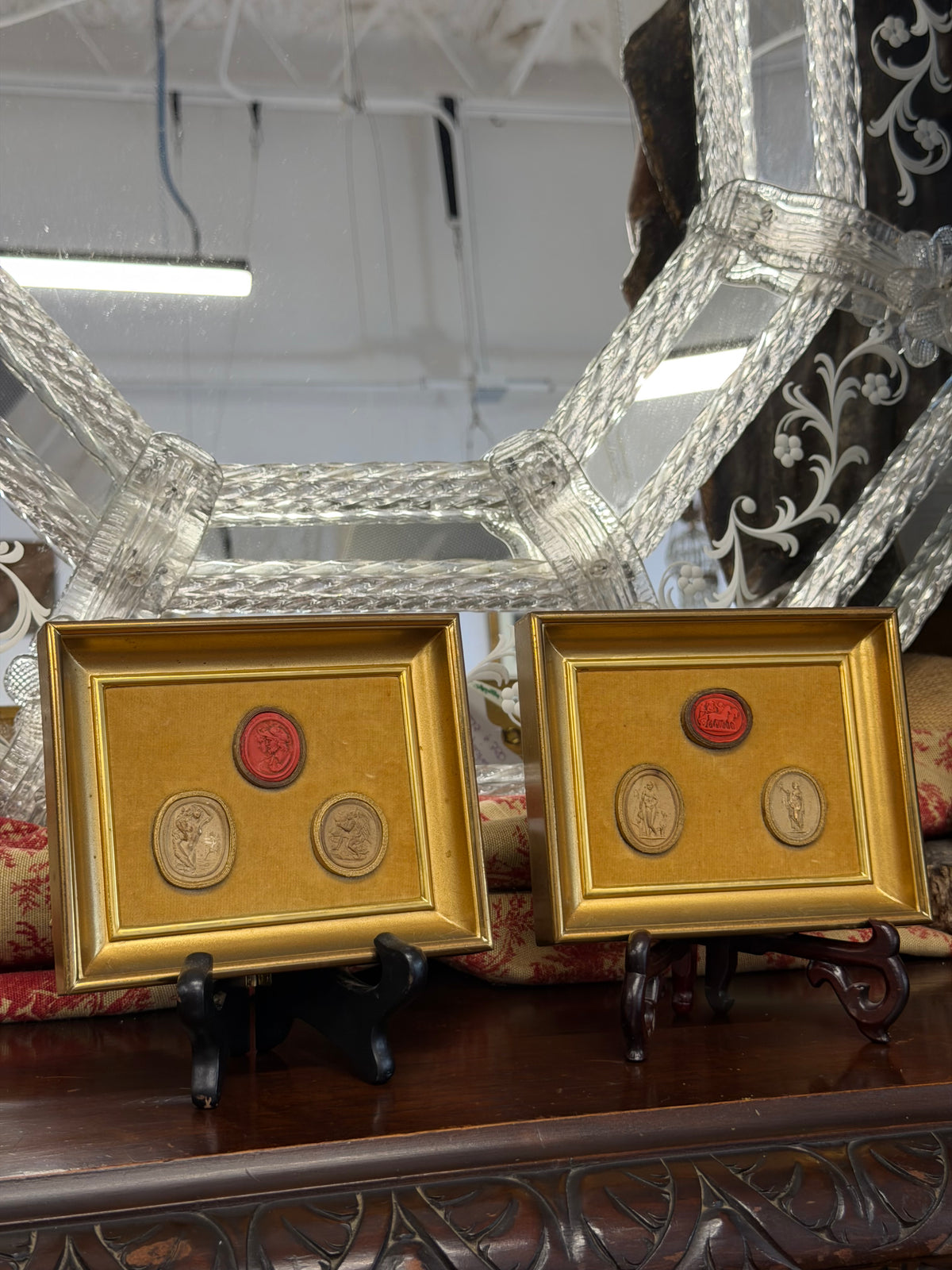 19th Century Grand Tour Intaglios Featuring Wax and Plater Cameo Seals