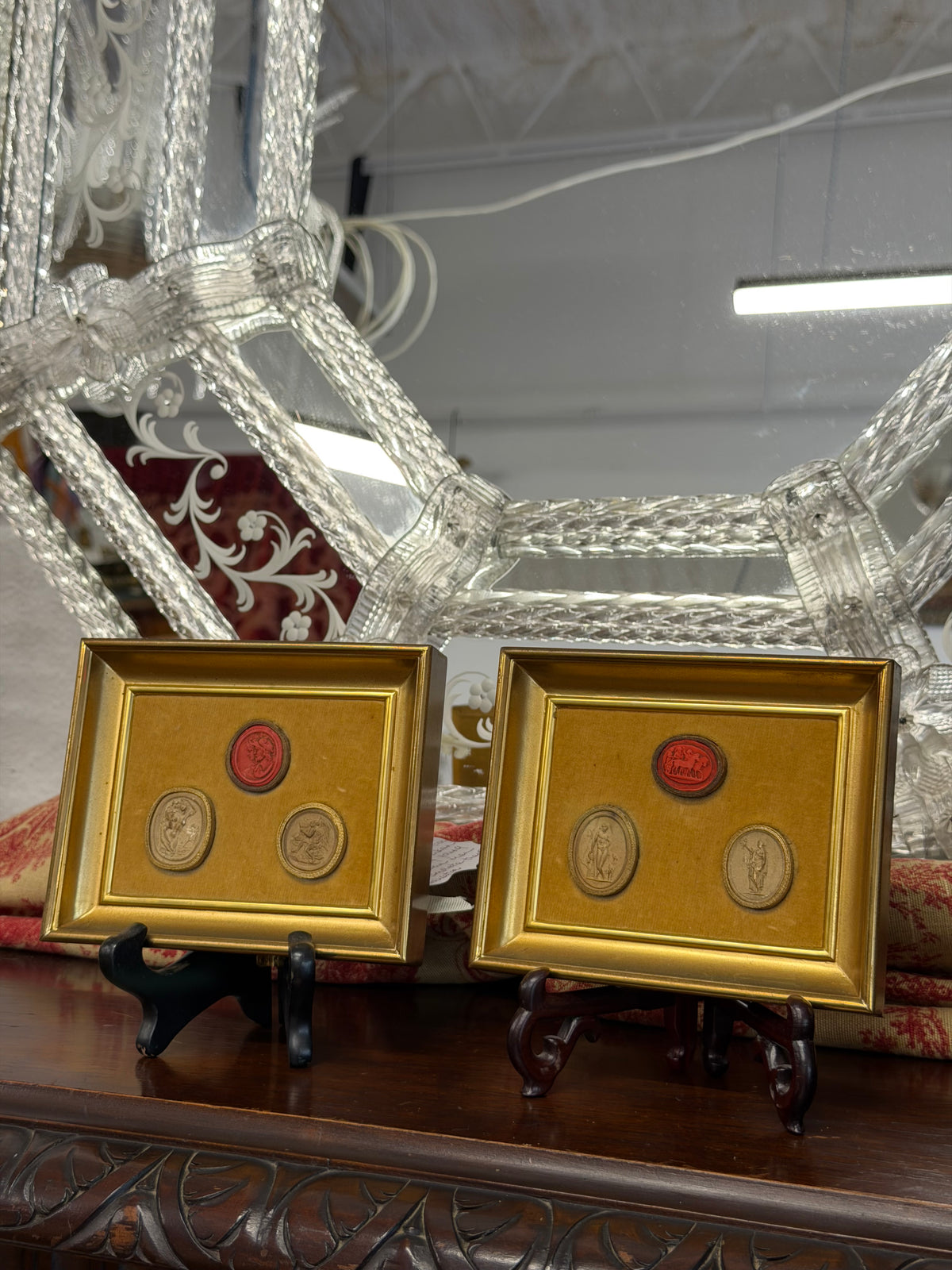 19th Century Grand Tour Intaglios Featuring Wax and Plater Cameo Seals