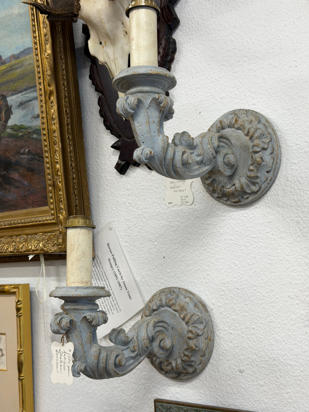 Pair of 19th CenturyAntique Italian Sconces