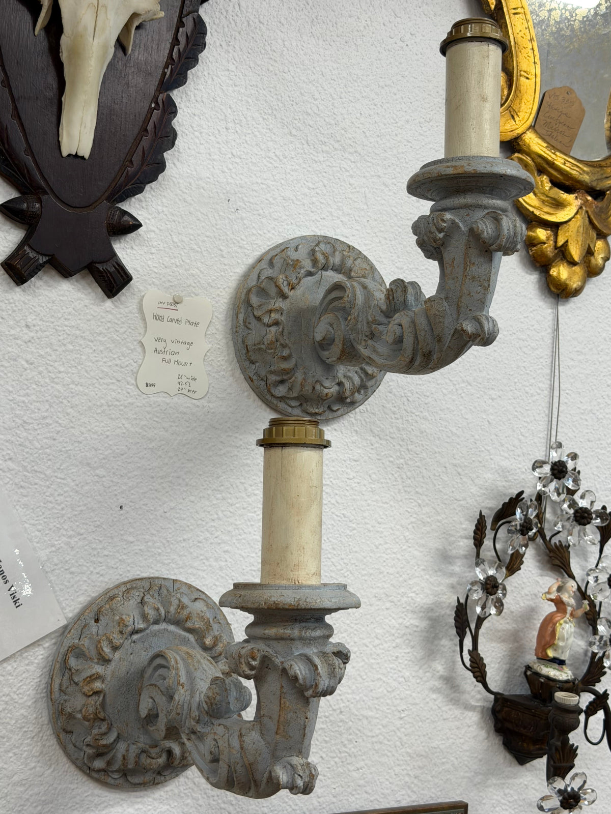 Pair of 19th CenturyAntique Italian Sconces