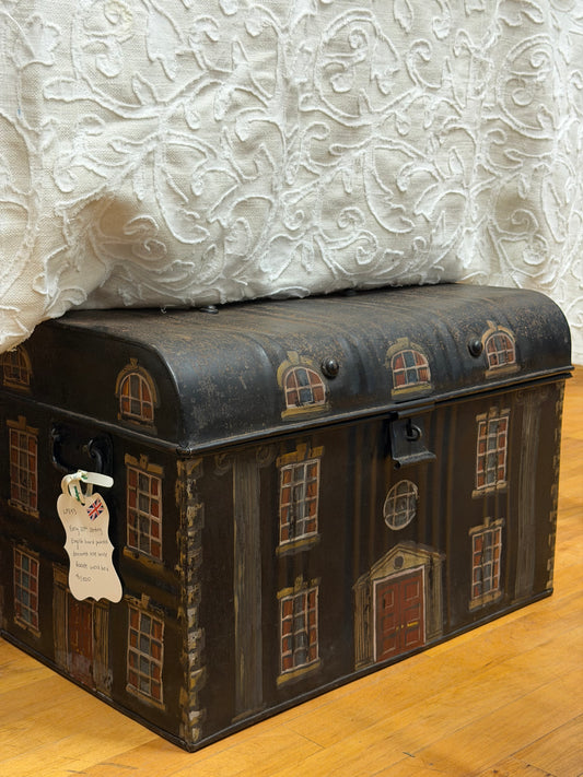English 20th Century Tole Work Box