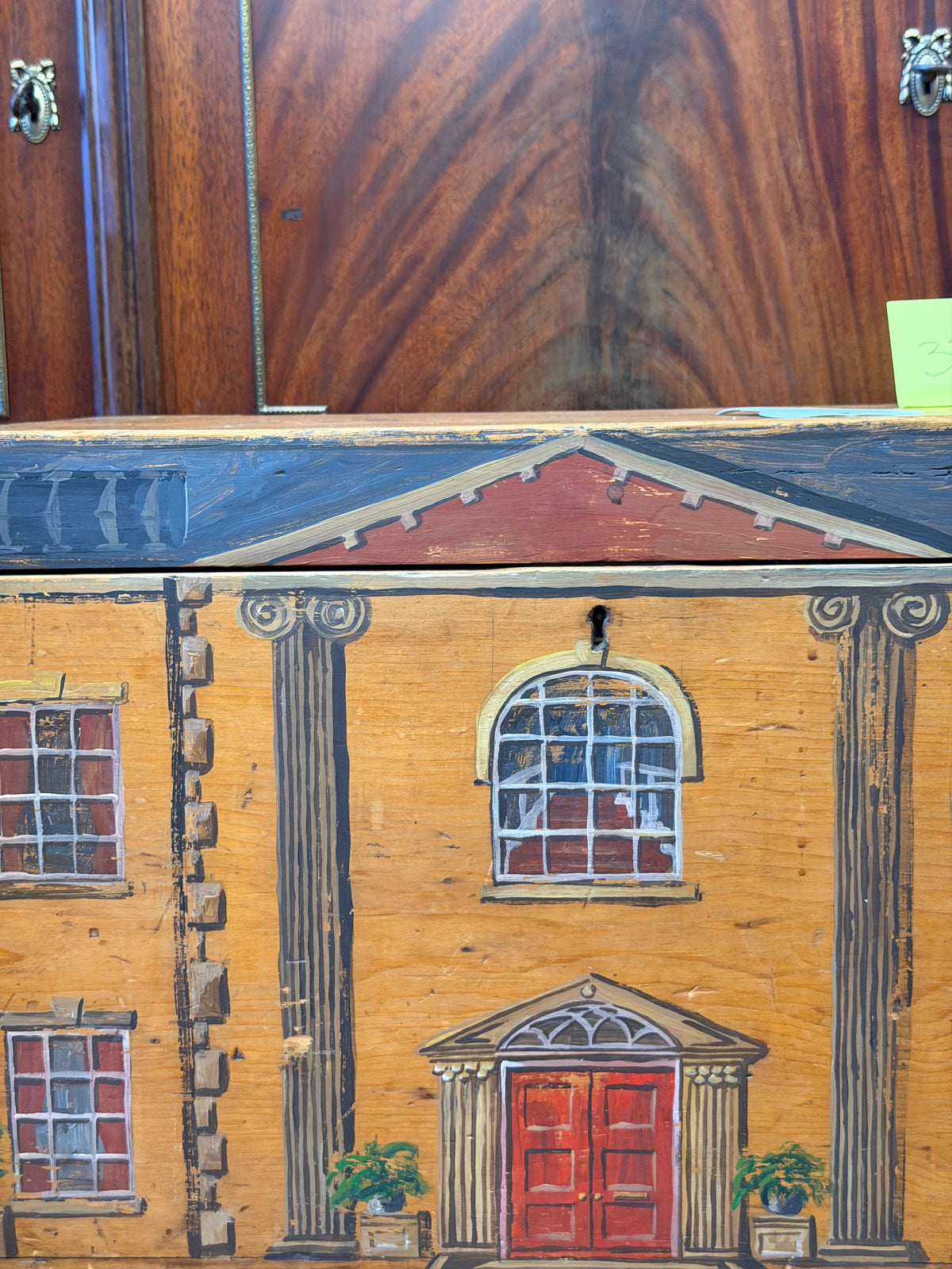 English 19th Century Pine Work Box