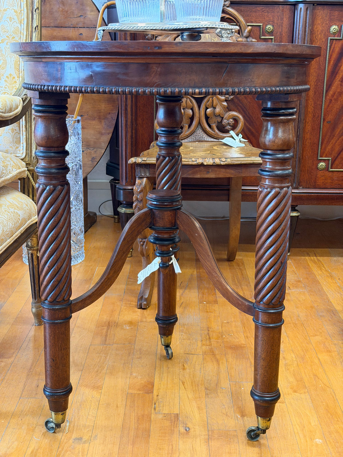 Antique Wine Table 1840s Mahogany