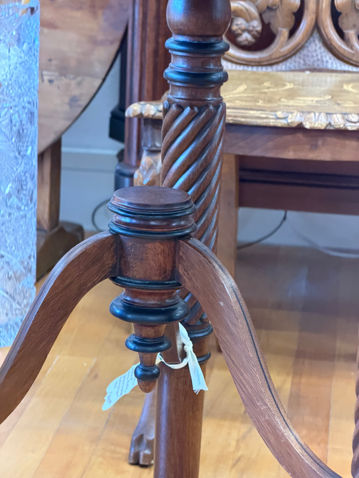 Antique Wine Table 1840s Mahogany