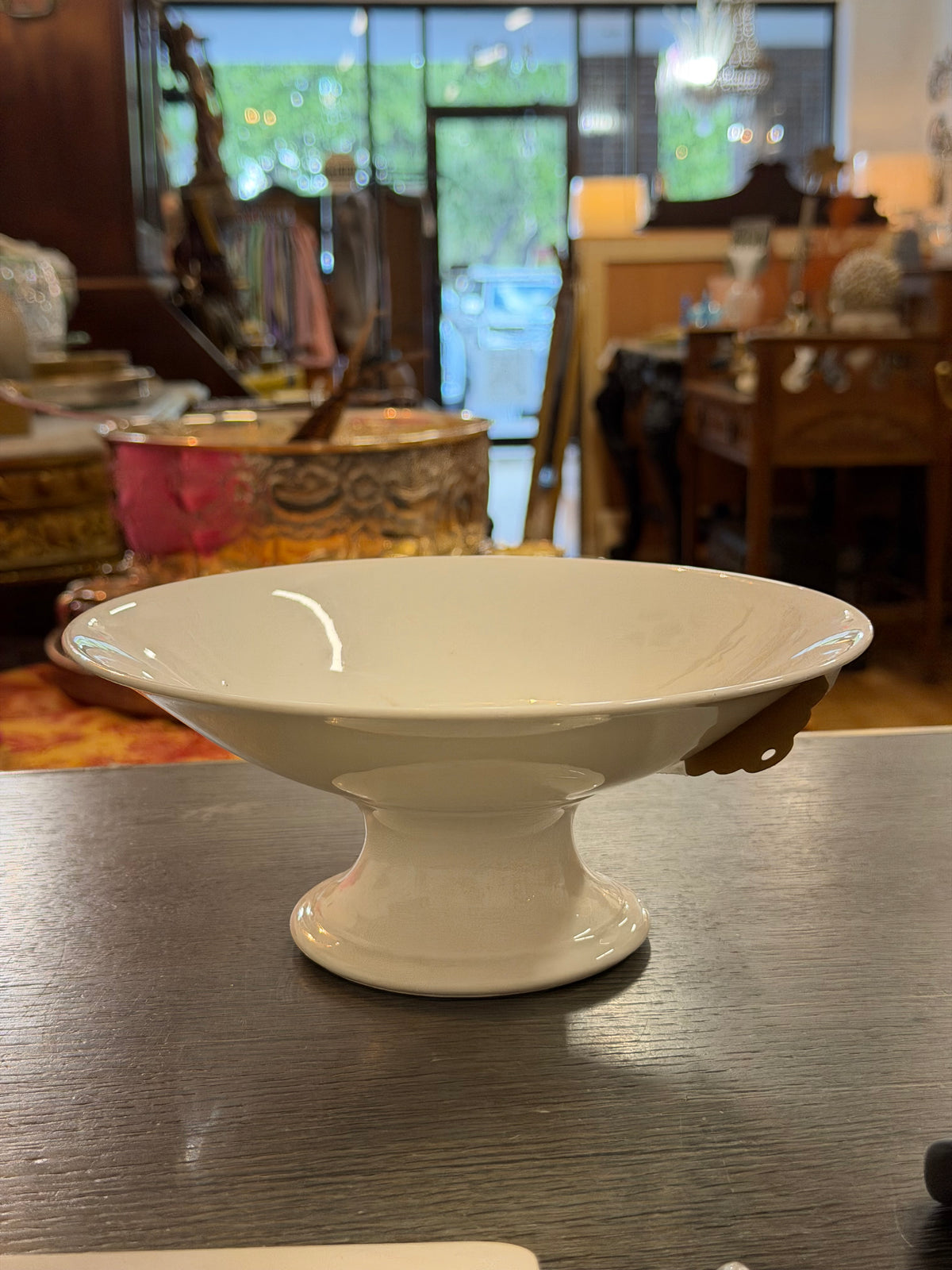 French White Pottery Compote