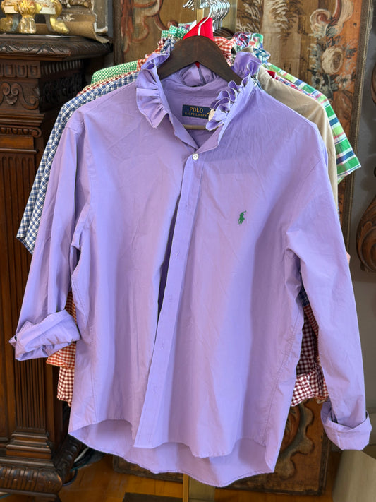 Ralph Lauren Purple Polo with Green Pony | Size L