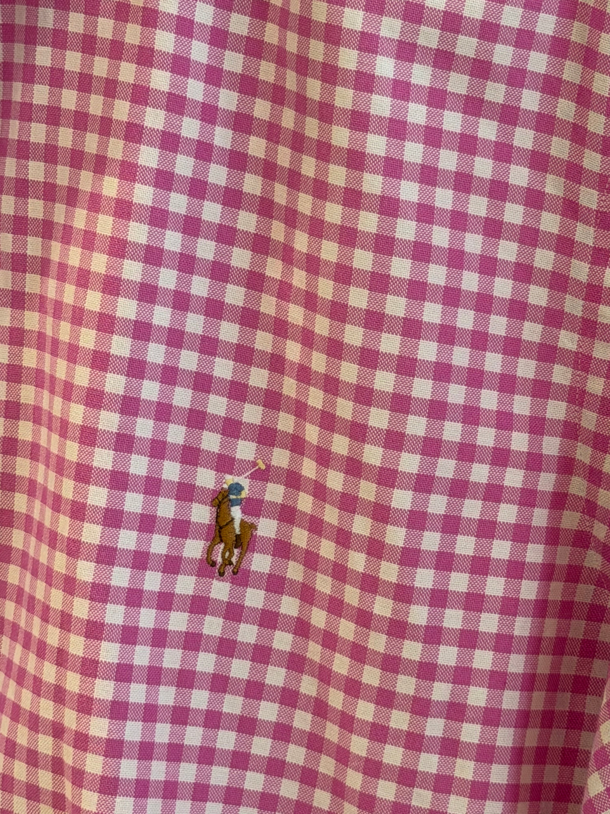 Ruffle Ralph Lauren Pink Gingham | Size XL