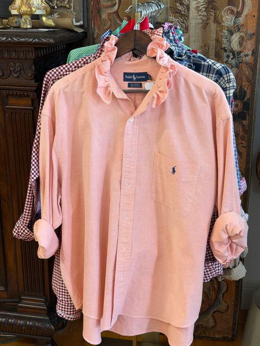 Ruffle Ralph Lauren Coral Polo | Size XL