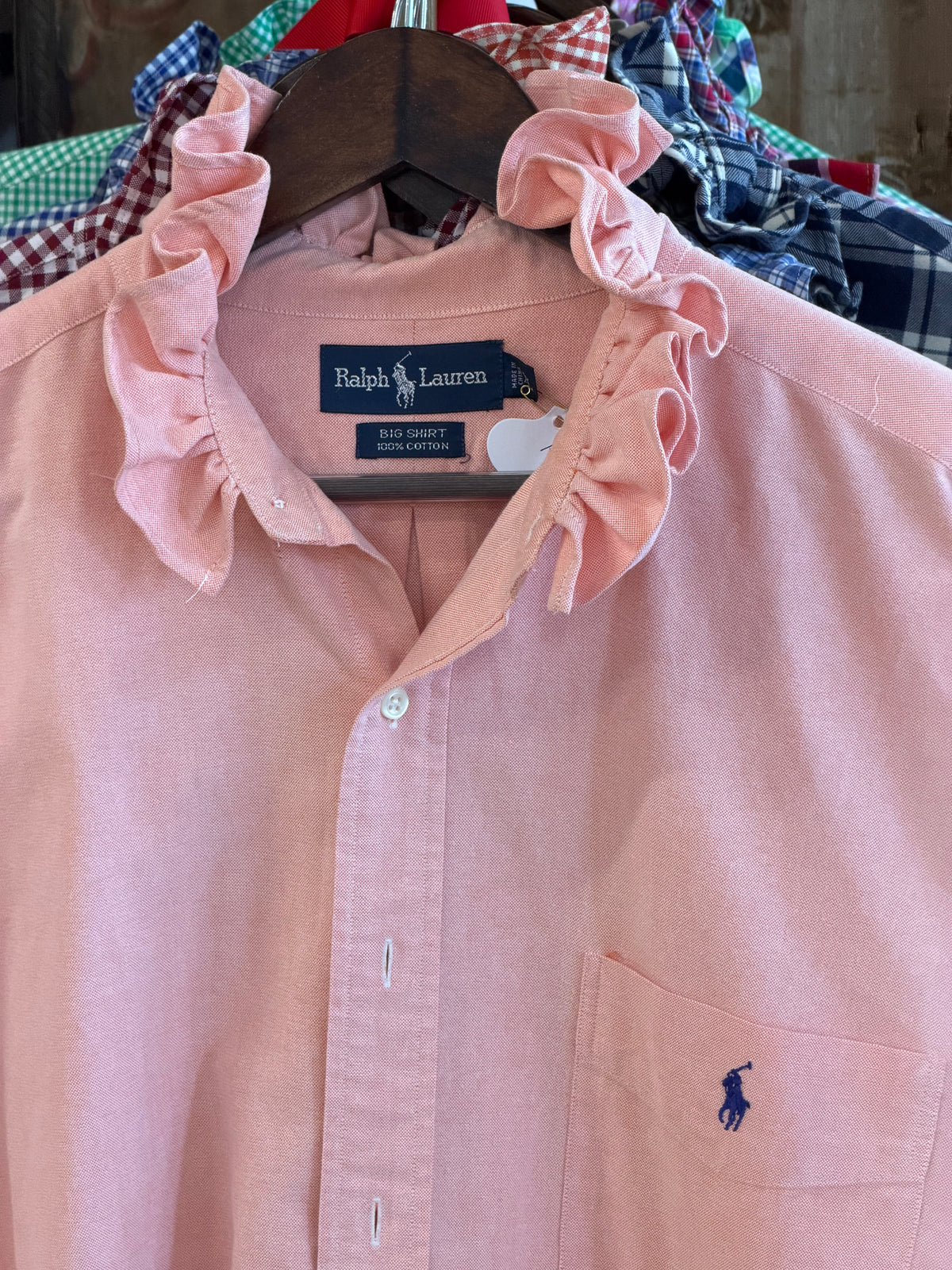 Ruffle Ralph Lauren Coral Polo | Size XL